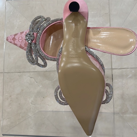 Mach & Mach Double Crystal Pointed Mule. - Picture 4 of 7